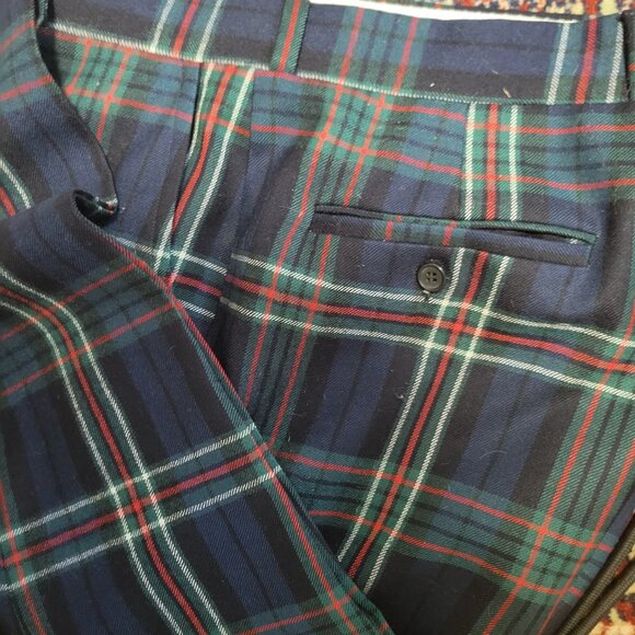 Vintage Boyd's of London Scottish Tartans by Corbin Wool Plaid Pants - Picture 5 of 5